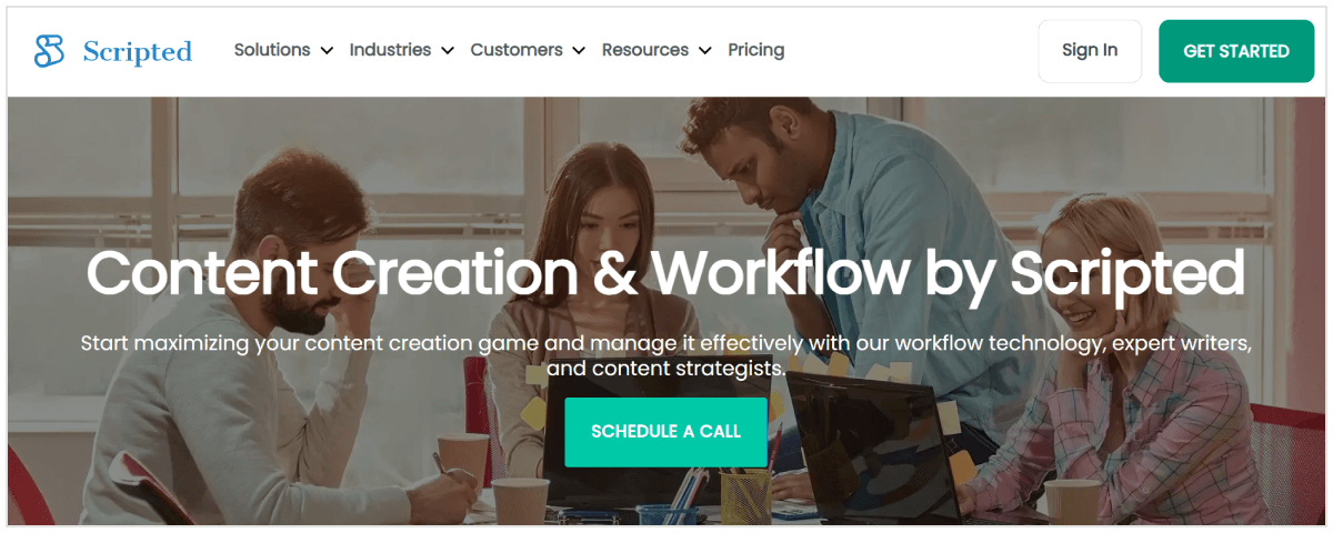 Scripted writing service